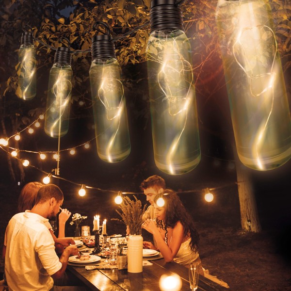 Guirlanda de LED para área externa com 10 lâmpadas Aktive | Distria