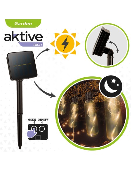 Guirlanda de LED para área externa com 10 lâmpadas Aktive | Distria