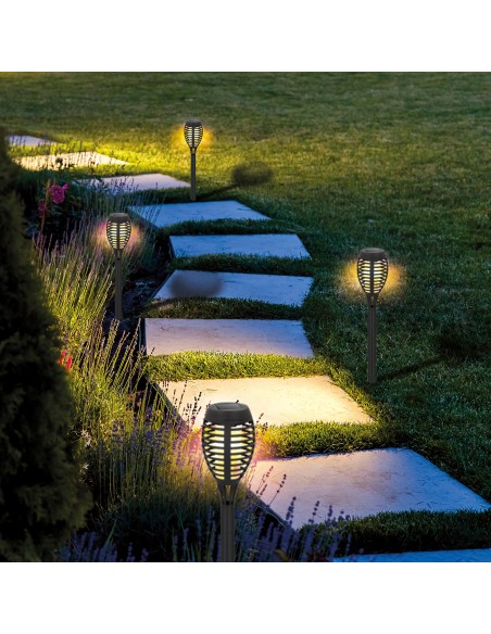 Lanterna LED com recarga solar para exterior | Distria