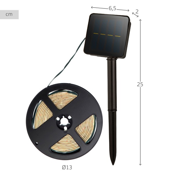 Tiras LED solar exterior autoadesivo Aktive | Distria