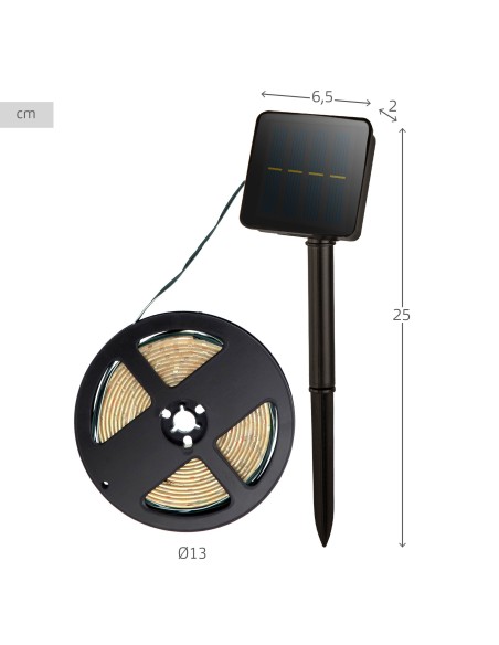 Tiras LED solar exterior autoadesivo Aktive | Distria