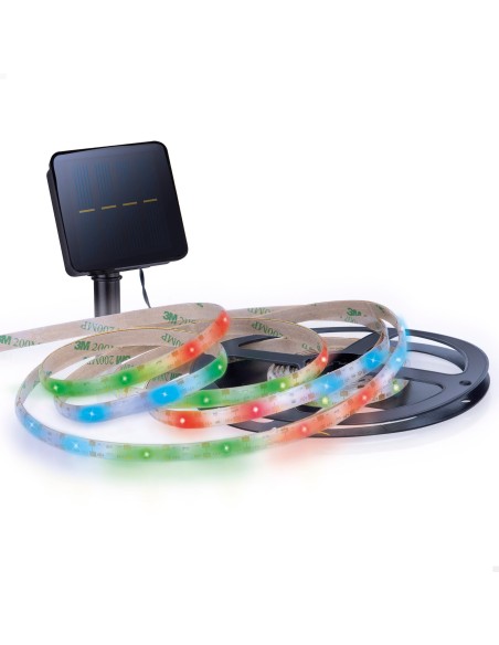 Tiras de LED solares multicoloridas autoadesivas Aktive | Distria