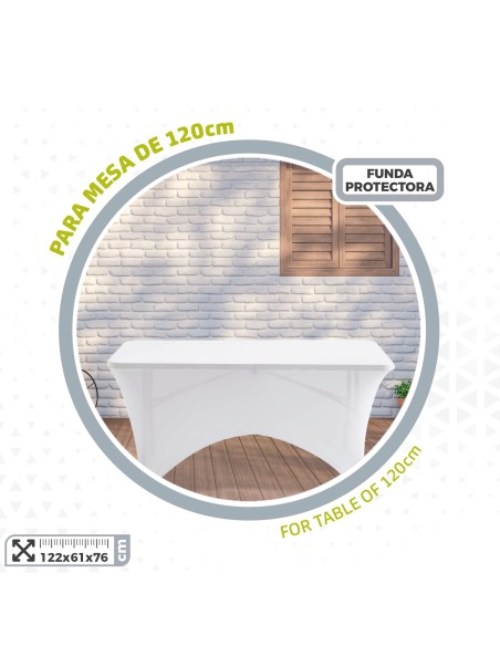Parte inferior elástica para cintura branca 120x61x76 cm branco | Distria