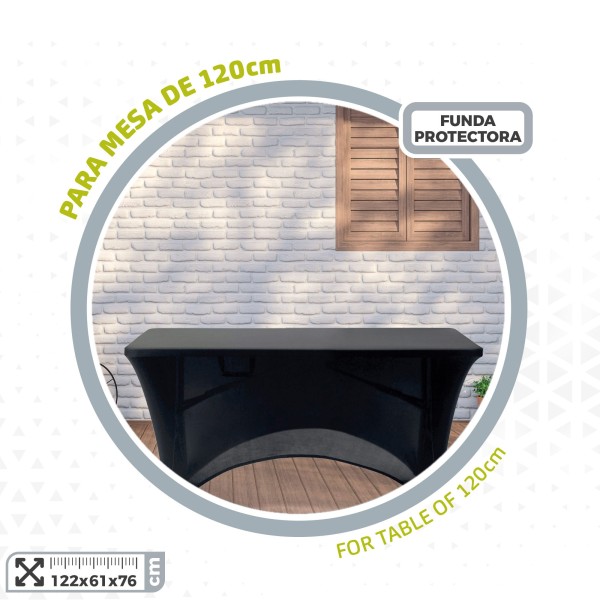Copo elástico para cintura preta 120x61x76 cm | Distria
