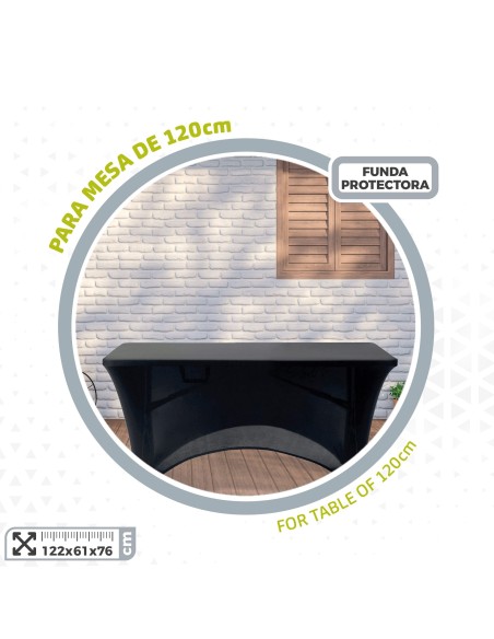 Copo elástico para cintura preta 120x61x76 cm | Distria