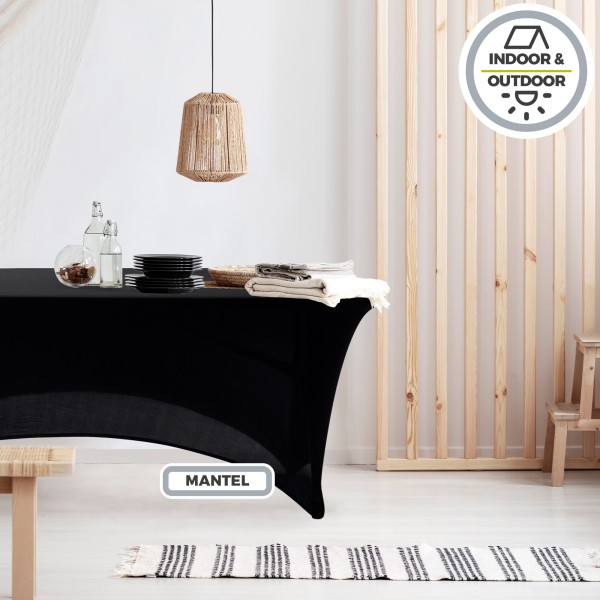 Copo elástico para cintura preta 120x61x76 cm | Distria