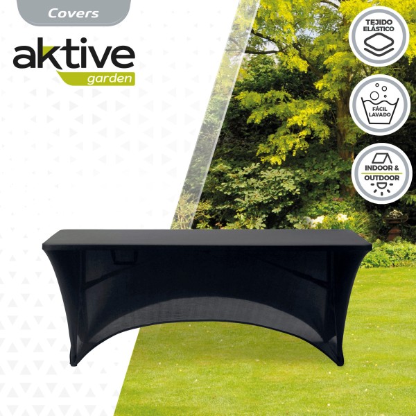 Capas para mesas de jardim pretas 180 cm | Distria