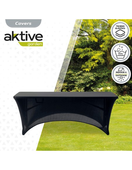 Capas para mesas de jardim pretas 180 cm | Distria