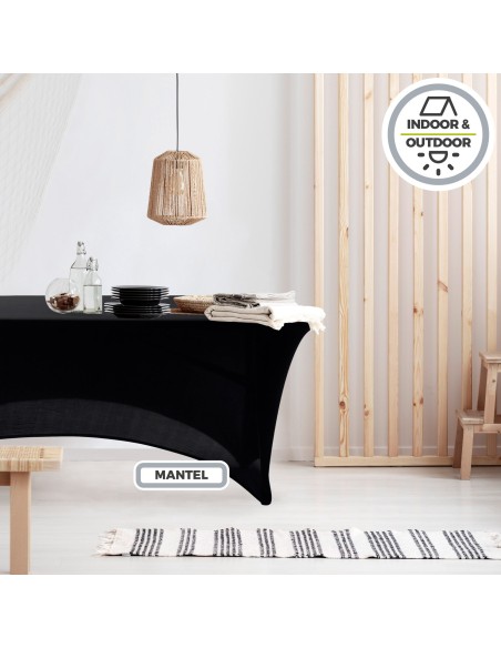 Capas para mesas de jardim pretas 180 cm | Distria