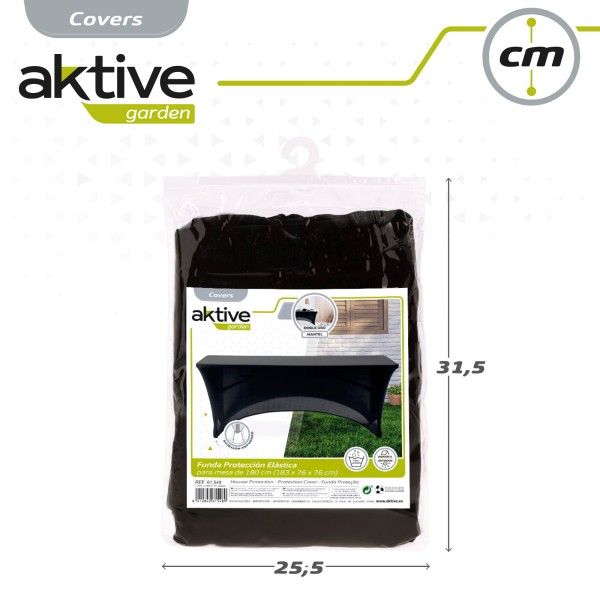 Capas para mesas de jardim pretas 180 cm | Distria