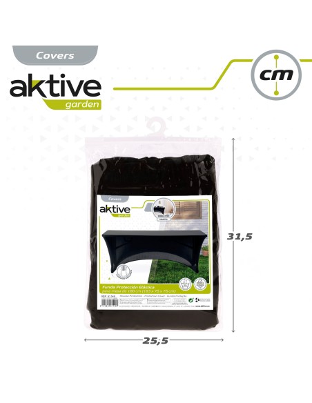 Capas para mesas de jardim pretas 180 cm | Distria