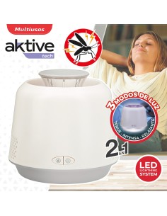 Lámpara mata mosquitos 3 modos luz LED Aktive | Distria 2