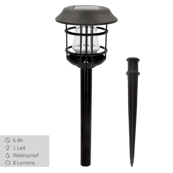 Pack 2 focos solares exterior LED | Distria