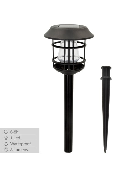Pack 2 focos solares exterior LED | Distria