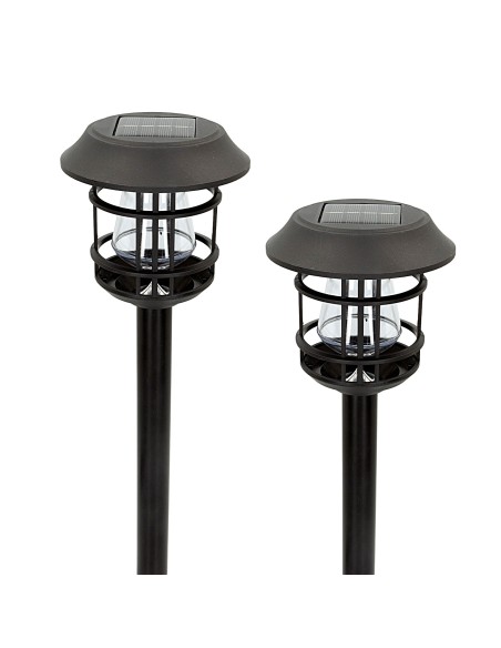 Pack 2 focos solares exterior LED | Distria