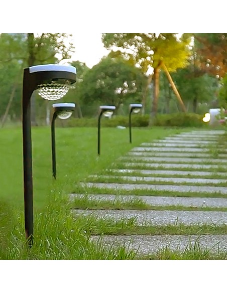 Pack 2 focos solares exterior LED doble luz | Distria