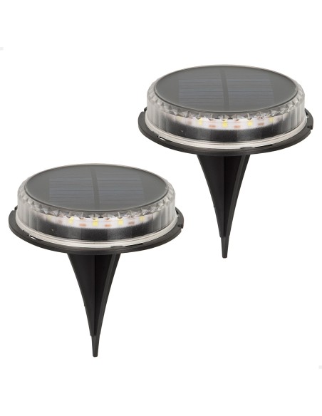 Set 2 focos solares exterior 2 en 1 | Distria