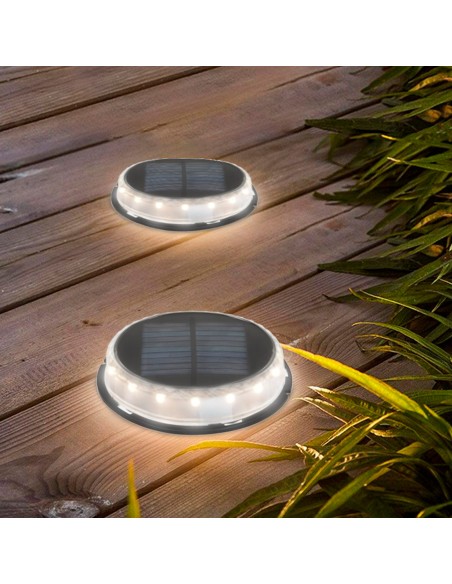 Set 2 focos solares exterior 2 en 1 | Distria