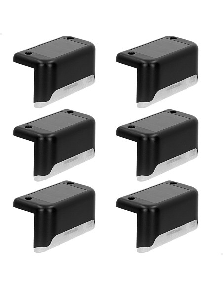 Conjunto de 6 projectores solares LED para exterior para escadas | Distria