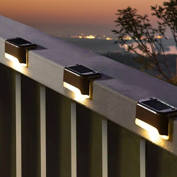 Conjunto de 6 projectores solares LED para exterior para escadas | Distria