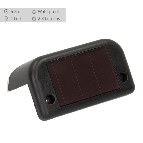 Conjunto de 6 projectores solares LED para exterior para escadas | Distria
