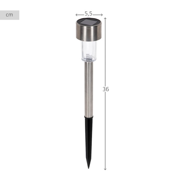 Set 6 focos solares exterior LED con estaca | Distria