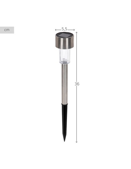 Set 6 focos solares exterior LED con estaca | Distria