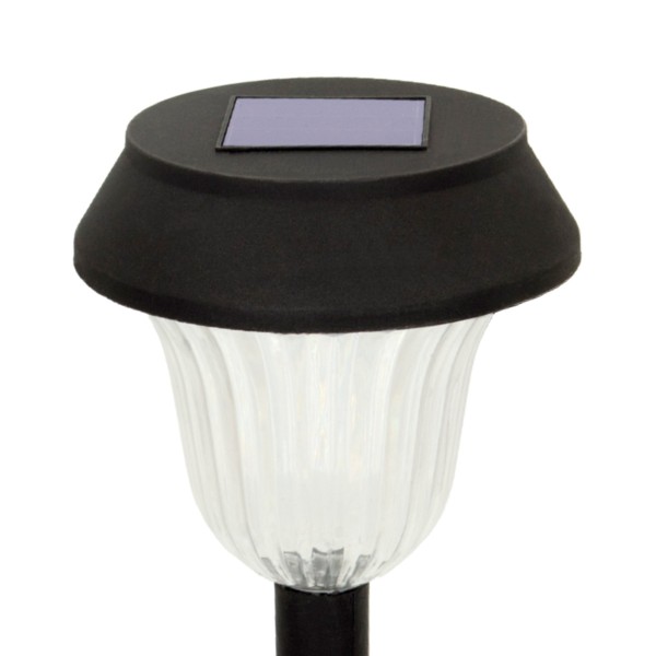 Set 6 focos solares exterior LED con baliza | Distria