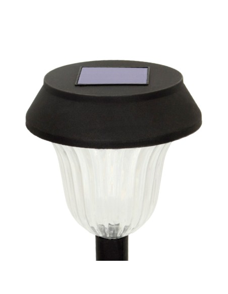 Set 6 focos solares exterior LED con baliza | Distria