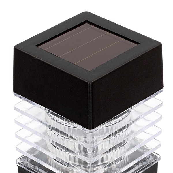 Set 4 focos solares exterior luz LED blanca | Distria