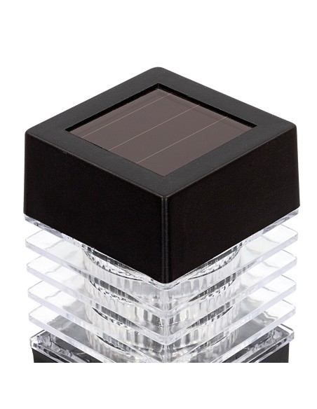 Set 4 focos solares exterior luz LED blanca | Distria