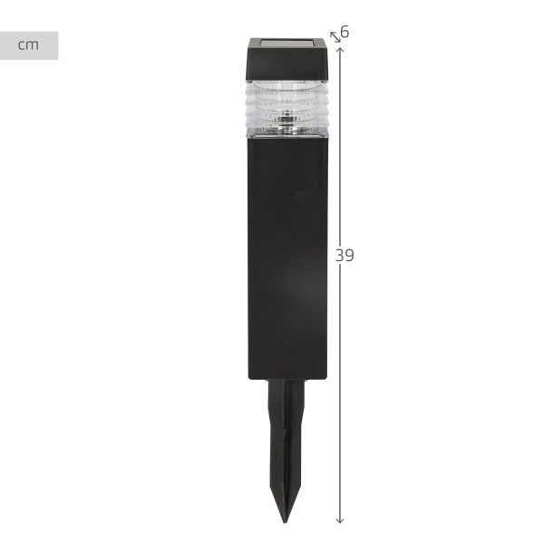 Set 4 focos solares exterior luz LED blanca | Distria