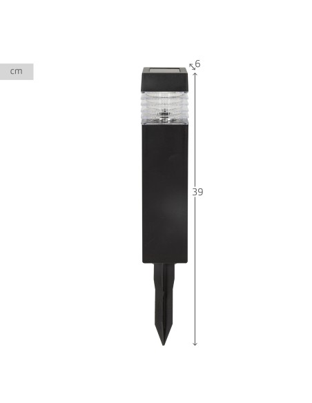 Set 4 focos solares exterior luz LED blanca | Distria
