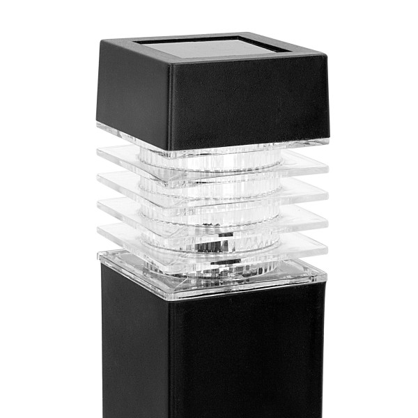 Set 4 focos solares exterior luz LED blanca | Distria