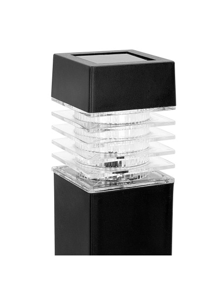 Set 4 focos solares exterior luz LED blanca | Distria