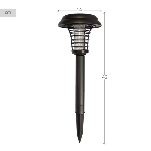 Refletor solar externo LED repelente de mosquitos | Distria