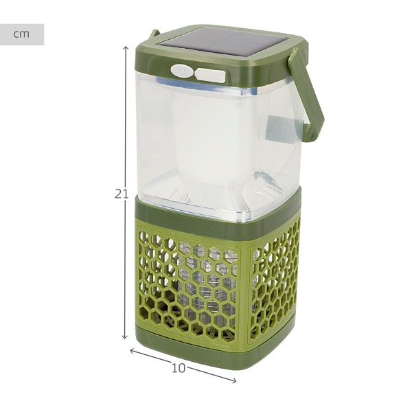 Lâmpada repelente de mosquitos 2 em 1 portátil solar | Distria