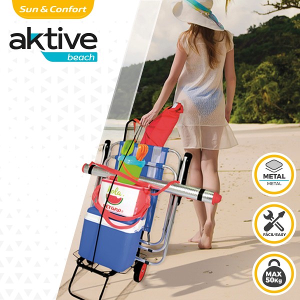 Carrinho de praia dobrável - carrinhos de praia | Distria