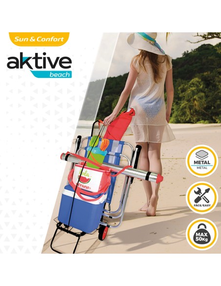 Carrinho de praia dobrável - carrinhos de praia | Distria