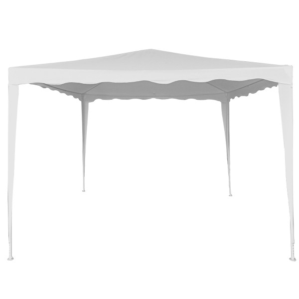 Grande gazebo de jardim 9 m2 branco Aktive | Distria