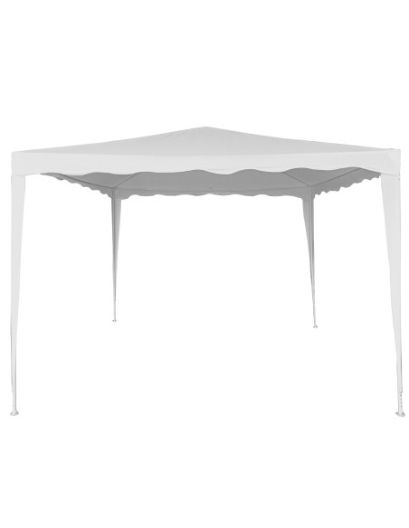 Grande gazebo de jardim 9 m2 branco Aktive | Distria