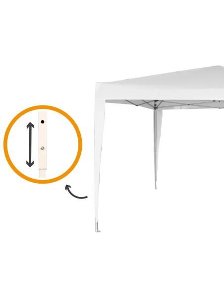 Gazebo de jardim dobrável e ajustável em altura | Distria