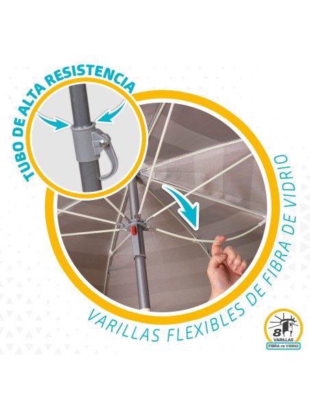 Guarda-sol 180 cm com proteção UV50-Guarda-sóis | Distria