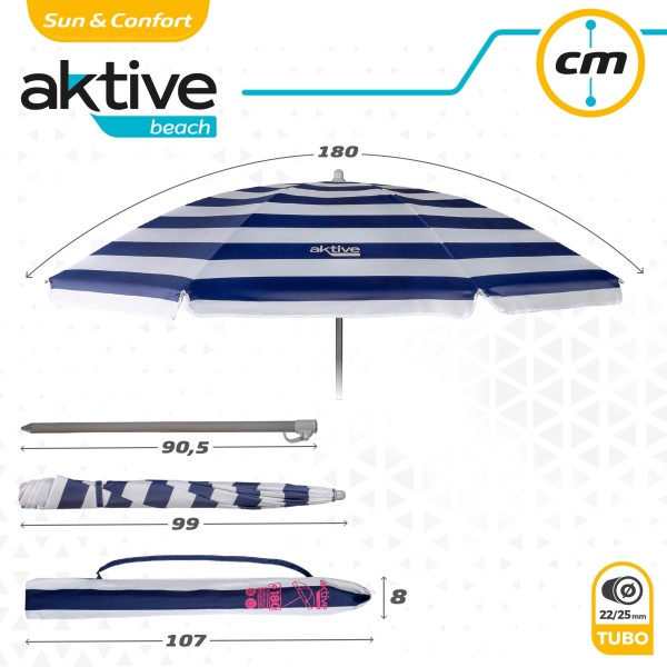 Guarda-sol 180 cm com proteção UV50-Guarda-sóis | Distria