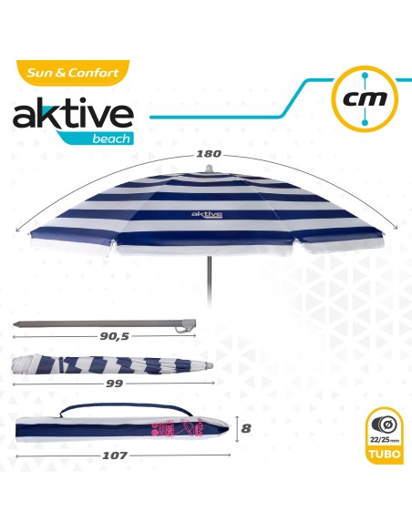 Guarda-sol 180 cm com proteção UV50-Guarda-sóis | Distria
