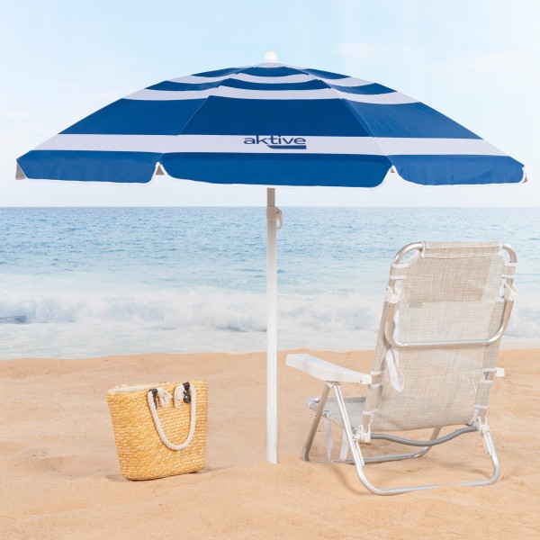 Guarda-sol listrado 180 cm | Distria