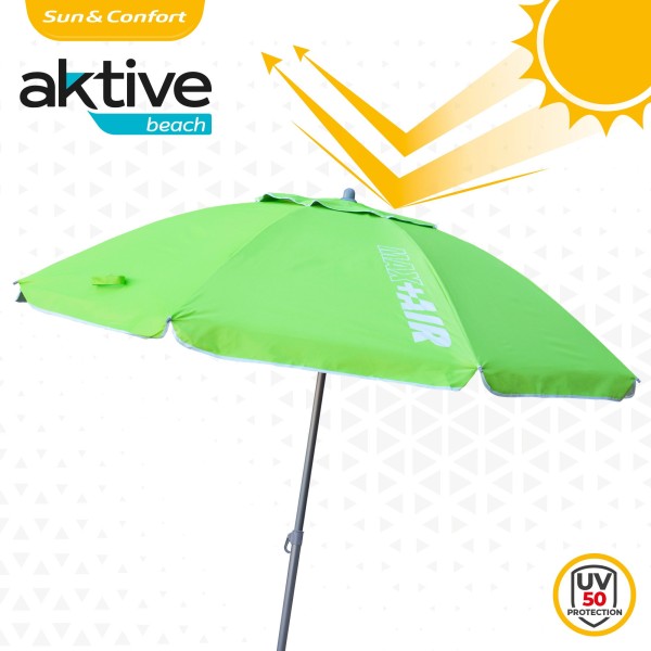 Grande Guarda-sol Max Air 2m inclinável verde | Distria