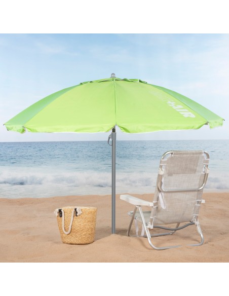 Guarda-sol grande Max Air Ø220 cm verde | Distria