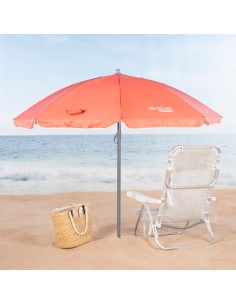 Guarda-sol vermelho Ø180 cm | Distria 2