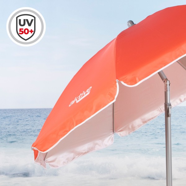 Guarda-sol vermelho Ø180 cm | Distria